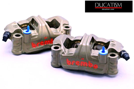 brembo GP4-RR 2020 radial monoblock CNC caliper left and right set hard anodized 108mm Brembo Racing XB9L2A1
