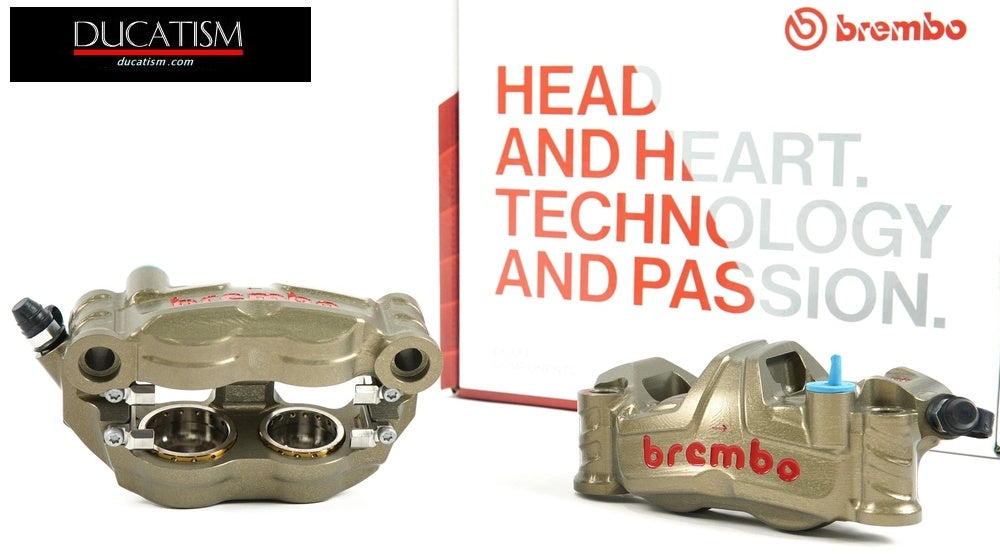 brembo GP4-RR 2020 radial monoblock CNC caliper left and right set hard anodized 108mm Brembo Racing XB9L2A1
